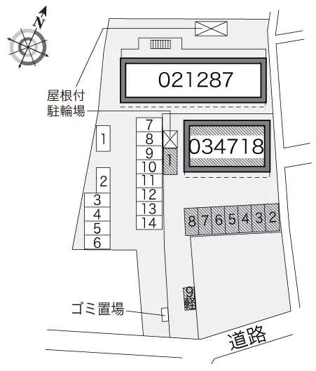 ★手数料０円★栃木市片柳町１丁目　月極駐車場（LP）